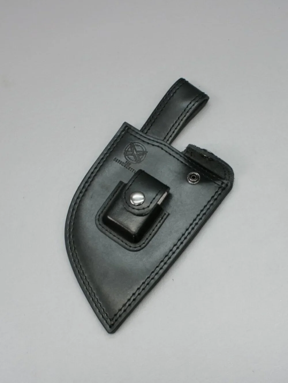 The CavemanStyle Chef Meat Cleaver Leather Sheath Sharpening Stone Caveman Style